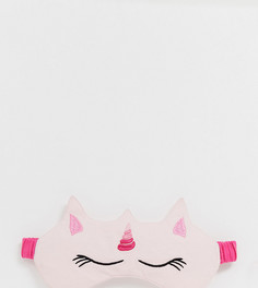 Маска для сна в виде единорога ASOS DESIGN - Розовый