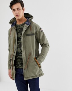 Парка цвета хаки Superdry Rookie - Зеленый