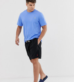 Черные шорты для плавания с логотипом Polo Ralph Lauren Big & Tall Traveler - Черный