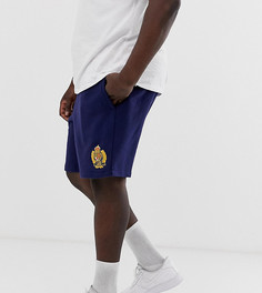 Темно-синие трикотажные шорты с логотипом Polo Ralph Lauren Big & Tall - Темно-синий