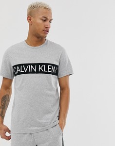 Серая футболка с круглым вырезом и логотипом Calvin Klein Statement 1981 - Серый