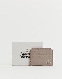 Серо-коричневая кредитница Vivienne Westwood - Светло-бежевый