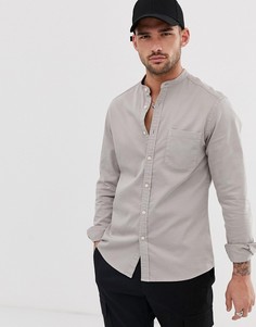 Светло-серая эластичная джинсовая рубашка ASOS DESIGN - Серый