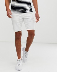 Белые обтягивающие джинсовые шорты ASOS DESIGN - Белый