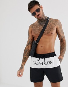 Черные шорты для плавания с логотипом Calvin Klein - Черный