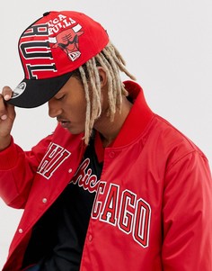 Черная бейсболка с логотипом Chicago Bulls New Era 9Fifty - Черный
