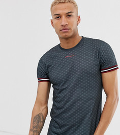 Футболка с принтом и контрастной отделкой Mauvais - Черный