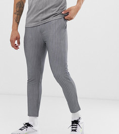 Серые укороченные брюки в тонкую полоску Mauvais - Серый