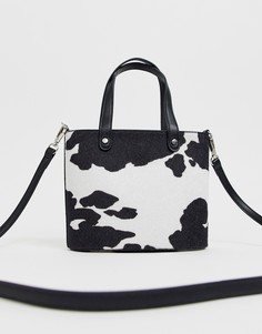 Сумка с коровьим принтом ASOS DESIGN - Мульти