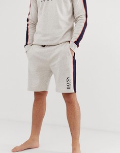 Серые трикотажные шорты с логотипом BOSS bodywear Contemporary - Серый