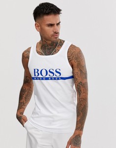 Белая майка с логотипом BOSS bodywear - Белый