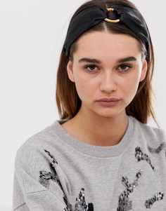 Черная повязка на голову с бамбуковым кольцом ASOS DESIGN - Черный