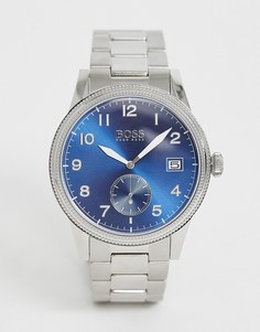 Серебристые часы BOSS 1513707 - Legacy - Темно-синий
