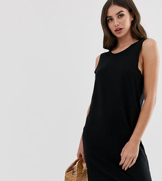 Платье-майка с V-образным вырезом ASOS DESIGN Tall - Черный