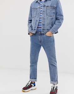 Выбеленные классические прямые джинсы Calvin Klein Jeans Icons 035 - Синий