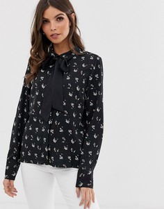 Блузка с бантом Vero Moda - Черный