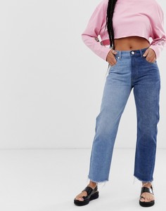 Прямые выбеленные джинсы ASOS DESIGN Florence - Синий