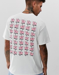 Oversize-футболка с принтом New Love Club - Белый