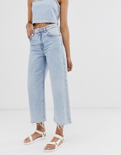 Широкие джинсы с необработанными краями Cheap Monday recycled Ally - Синий