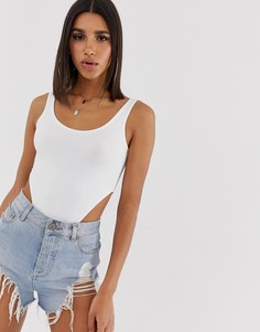 Белое боди с вырезами ASOS DESIGN - Белый