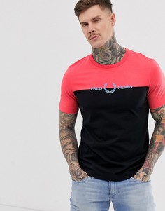 Красная футболка с графическим принтом Fred Perry - Красный
