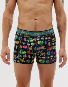 Боксеры-брифы с принтом Jack & Jones - Розовый