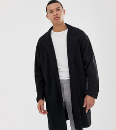 Черная трикотажная oversize-куртка ASOS DESIGN Tall - Черный