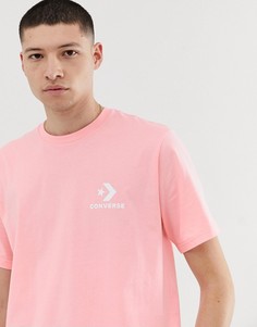 Розовая футболка с логотипом Converse - Розовый