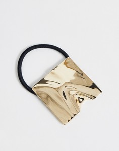 Золотистое украшение для волос с металлической пластиной ASOS DESIGN - Золотой