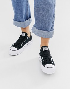 Черные кеды на платформе Converse Chuck Taylor Ox - Черный