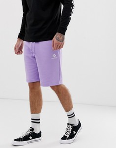 Сиреневые шорты с логотипом Converse - Фиолетовый