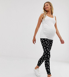 Эксклюзивные леггинсы с принтом сердечек ASOS DESIGN Maternity - Мульти