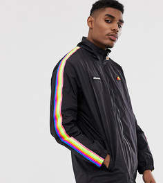 Черный спортивный топ с разноцветным кантом Ellesse Nardo эксклюзивно для ASOS - Черный