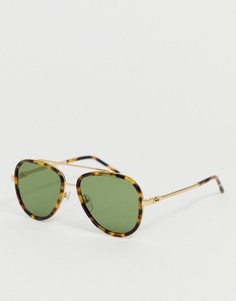 Солнцезащитные очки-авиаторы в черепаховой оправе Marc Jacobs - Мульти