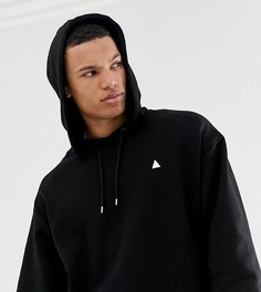 Oversize-худи черного цвета с треугольником ASOS DESIGN Tall - Черный