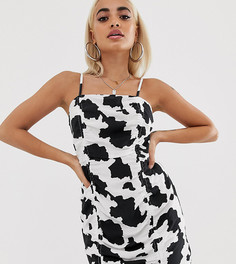 Сарафан мини со сборками и принтом ASOS DESIGN Petite - Мульти
