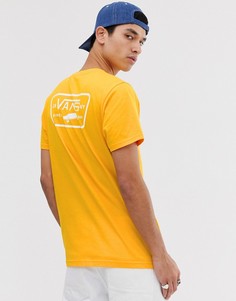 Желтая футболка с принтом логотипа на спине Vans - Желтый