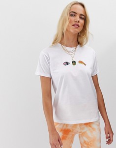 Футболка с принтом суши ASOS DESIGN - Белый