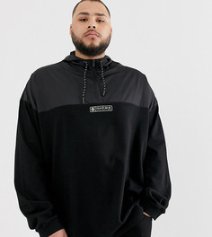 Черная куртка из комбинированной ткани с короткой молнией Puma - Plus эксклюзивно на ASOS - Черный