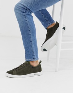 Замшевые кроссовки цвета хаки PS Paul Smith - Miyata - Зеленый