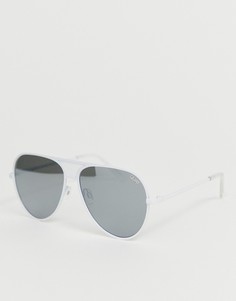 Солнцезащитные очки в белой оправе Quay Australia INTERLUDE - Белый