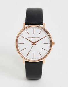 Часы с кожаным ремешком Michael Kors MK2834 - Pyper - Черный