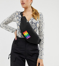 Сумка-кошелек на пояс с радужным логотипом Calvin Klein Jeans - Черный