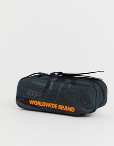 Черный пенал с камуфляжным принтом Superdry Academic - Черный