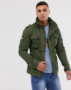 Куртка хаки в стиле милитари с 4 карманами Superdry - Rookie - Зеленый