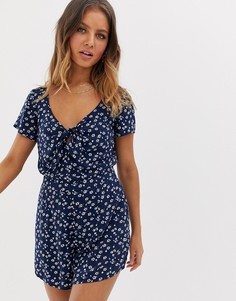 Ромпер с цветочным принтом Hollister - Мульти