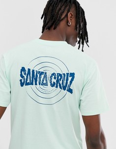 Футболка голубого цвета с принтом Santa Cruz Ripple - Синий