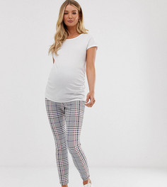 Жаккардовые леггинсы в клетку ASOS DESIGN Maternity - Мульти