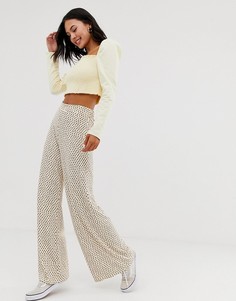 Розовые брюки с широкими штанинами ASOS DESIGN - Мульти