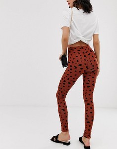 Леггинсы с далматинским принтом ASOS DESIGN - Мульти